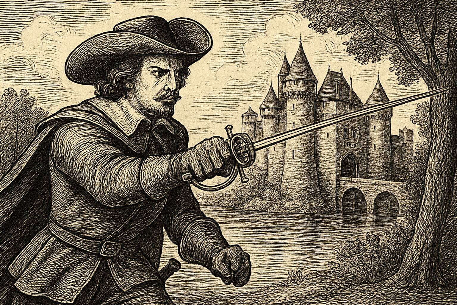 Illustration de Les Trois Mousquetaires de Alexandre Dumas