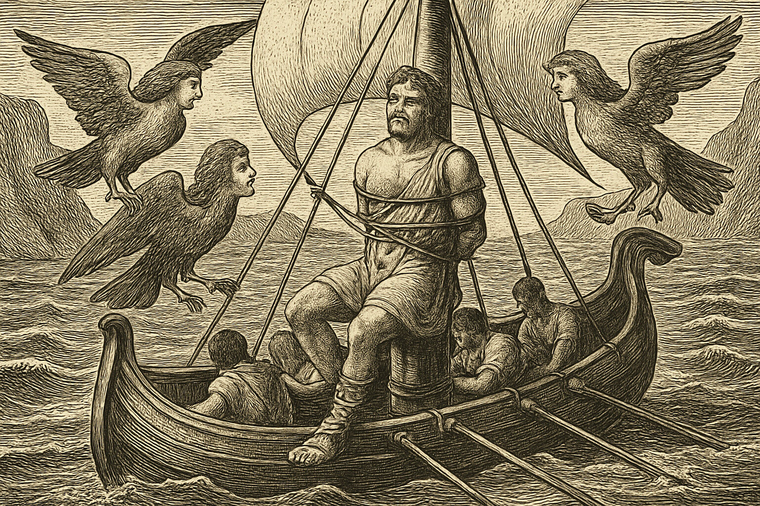 Illustration de L’Odyssée de Homère