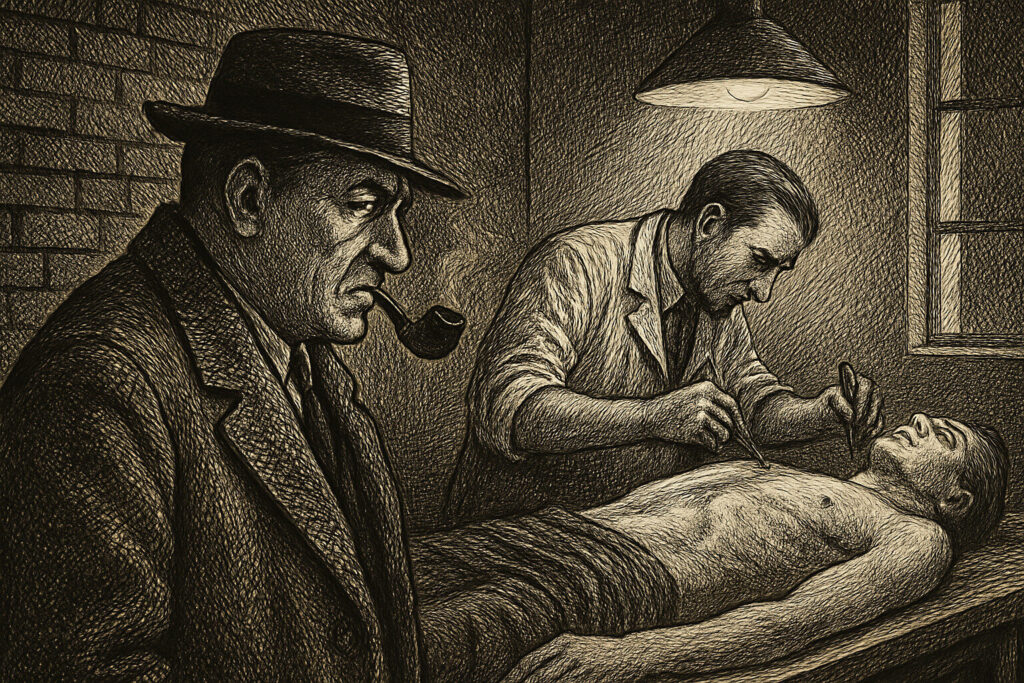 Illustration de Maigret chez le coroner de Georges Simenon