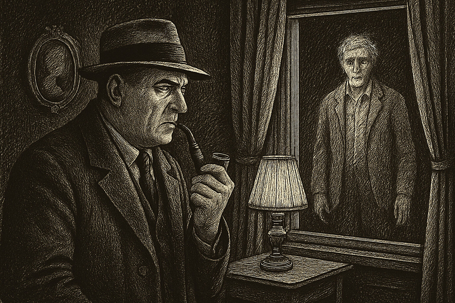 Illustration de Maigret et le fantôme de Georges Simenon