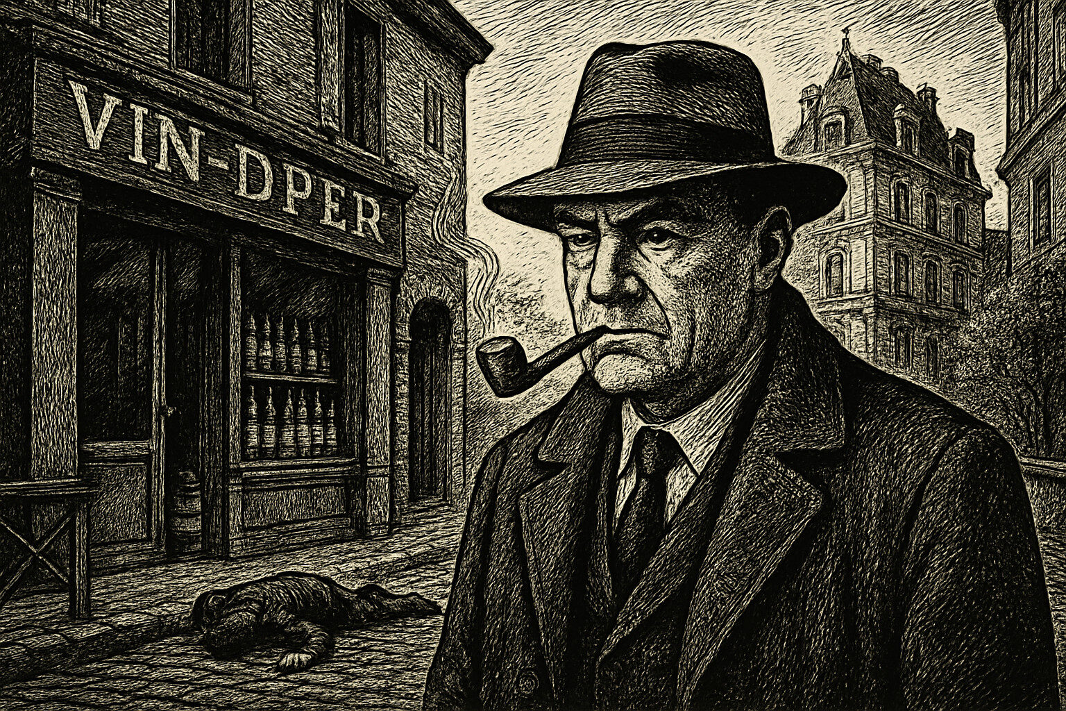 Illustration de Maigret et le marchand de vin de Georges Simenon