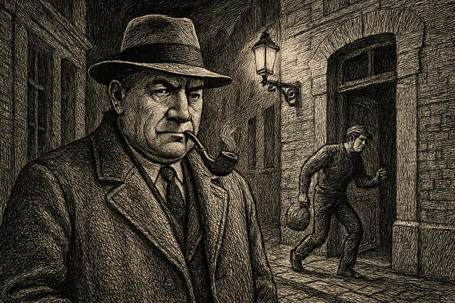 Illustration de Maigret et le voleur de Maigret de Georges Simenon