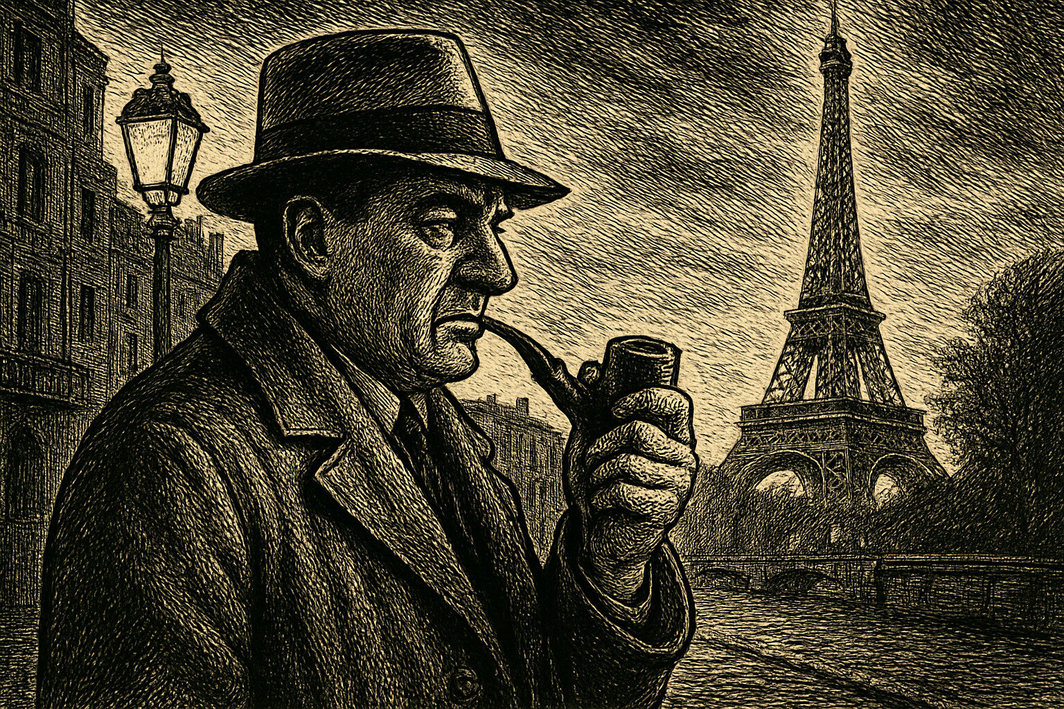 Illustration de Maigret et le voleur paresseux de Georges Simenon