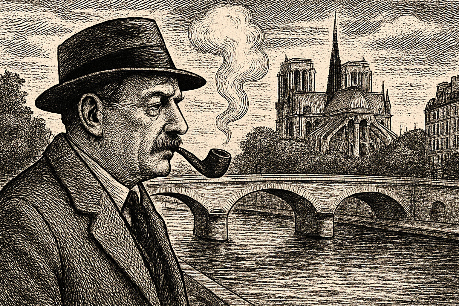 Illustration de Maigret s'amuse de Georges Simenon