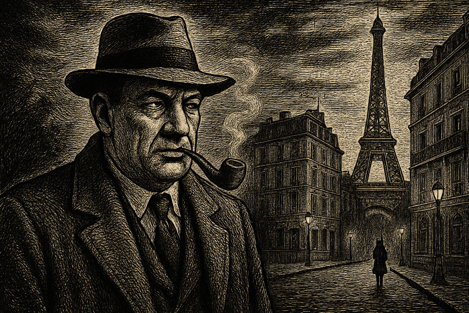 Illustration de Maigret tend un piège de Georges Simenon