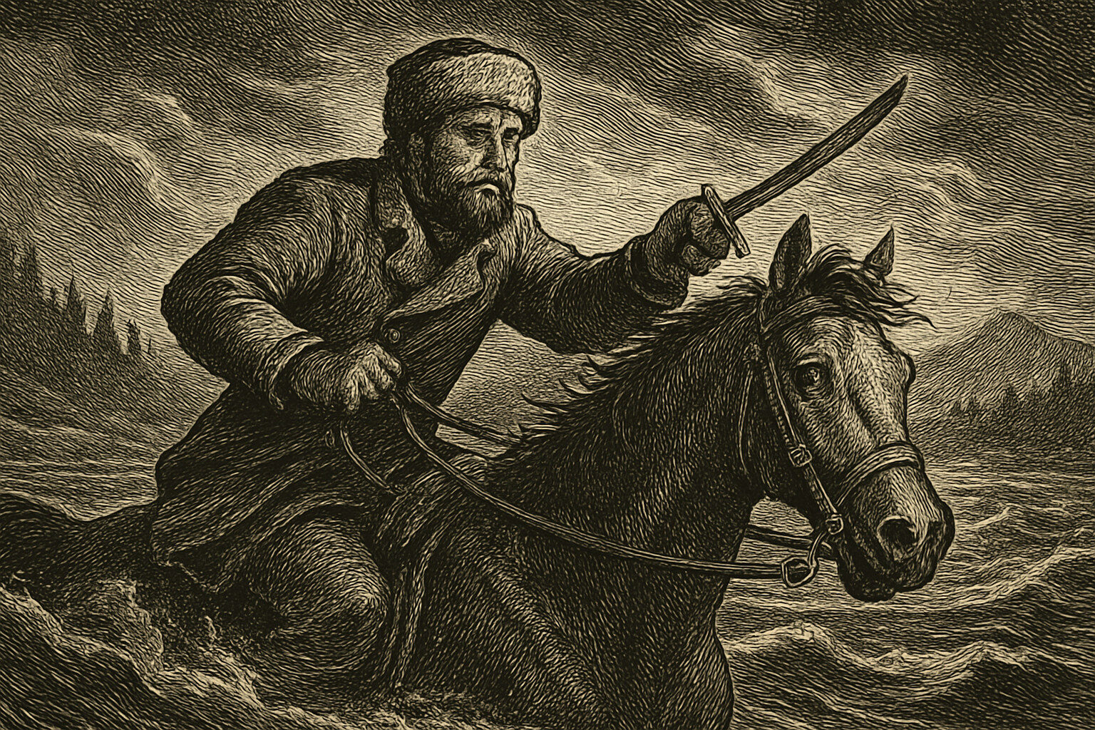 Illustration de Michel Strogoff de Jules Verne