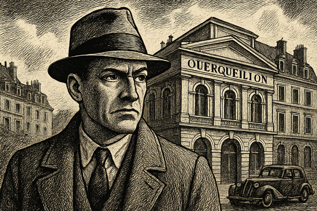 Illustration de Nestor Burma contre C.Q.F.D. de Léo Malet