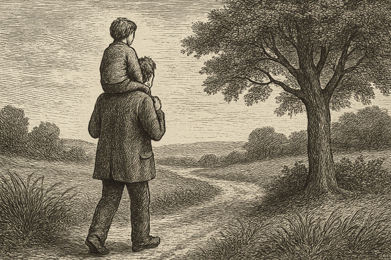 Illustration de Où on va, papa ? de Jean-Louis Fournier