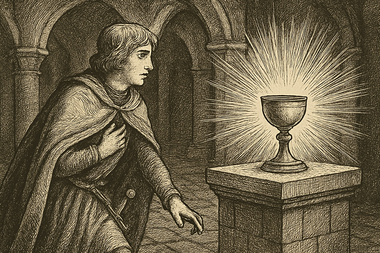 Illustration de Perceval ou le Conte du Graal de Chrétien de Troyes