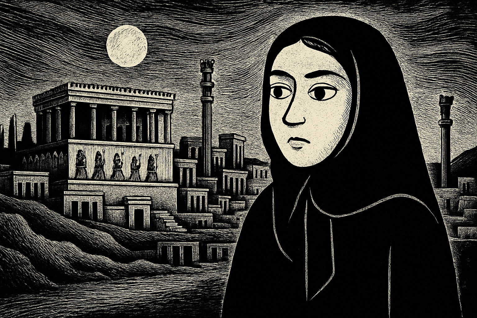 Illustration de Persepolis de Marjane Satrapi