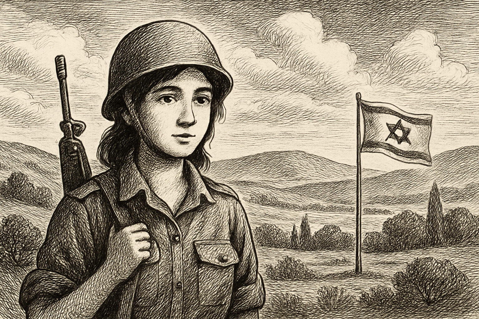 Illustration de Quand j'étais soldate de Valérie Zenatti