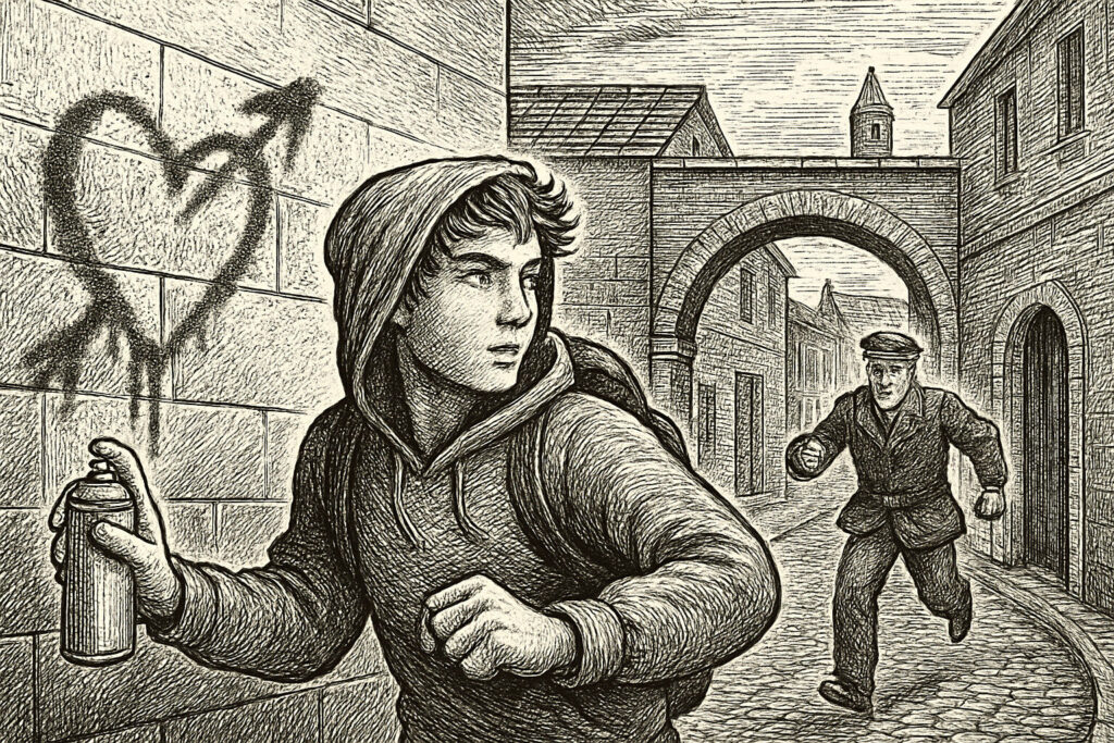 Illustration de Robin des graffs de Muriel Zürcher