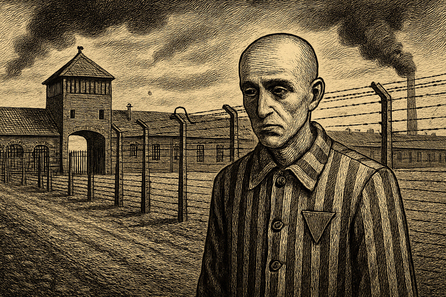 Illustration de Si c'est un homme de Primo Levi