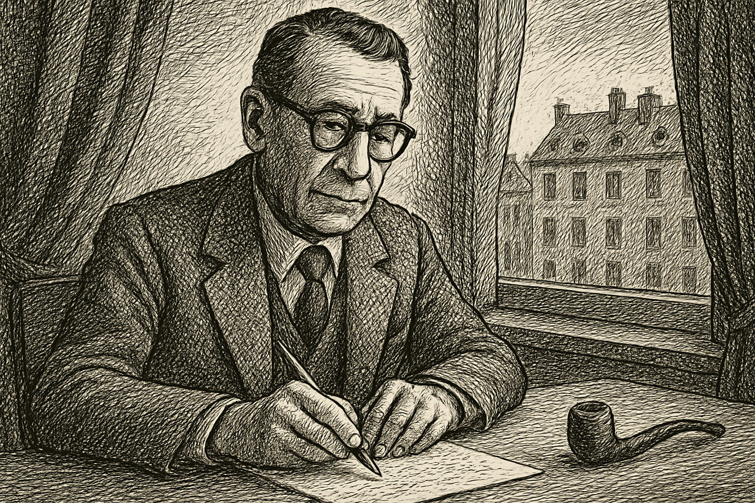 Illustration de Un homme comme un autre de Georges Simenon