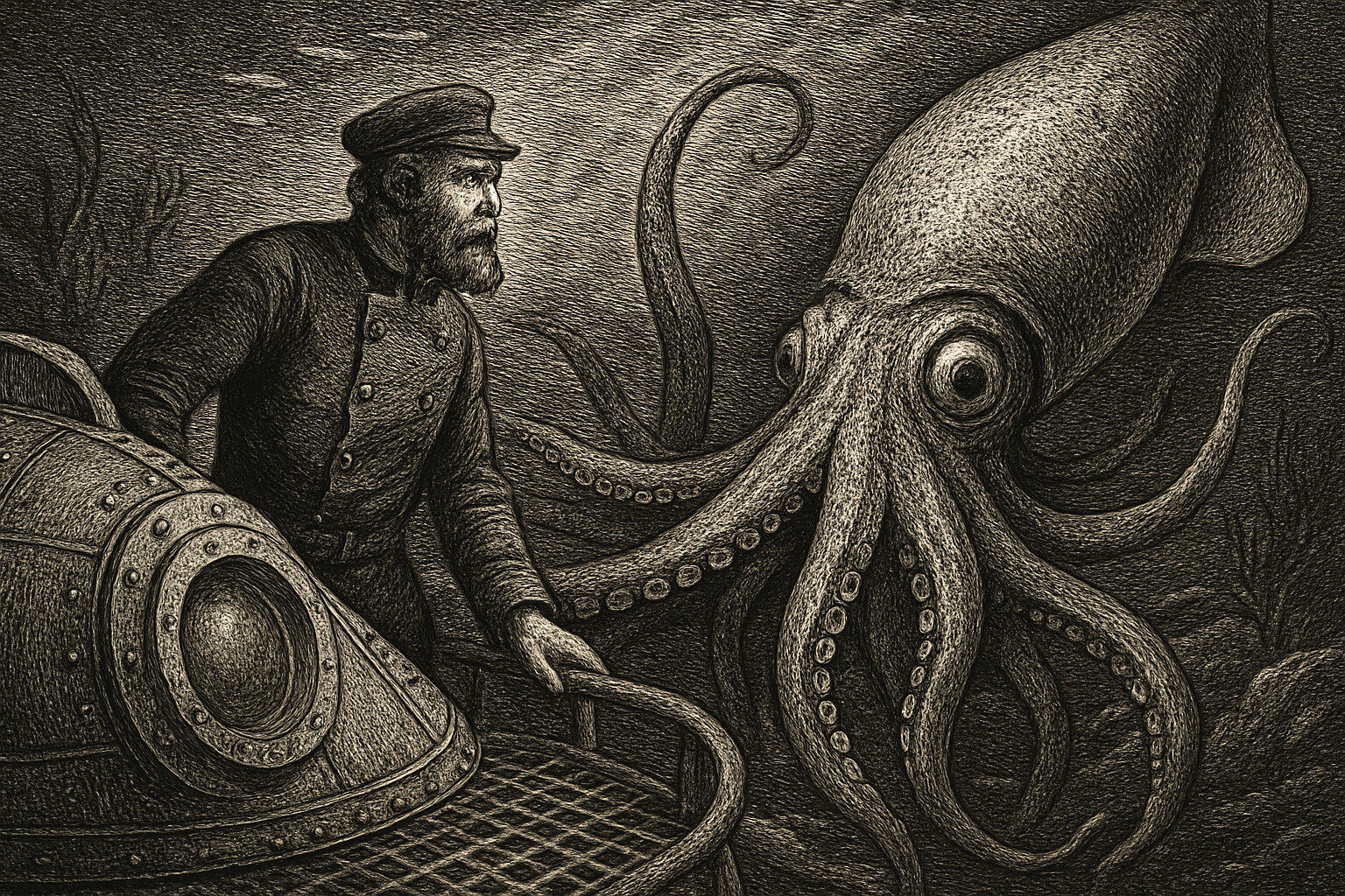 Illustration de Vingt mille lieues sous les mers de Jules Verne