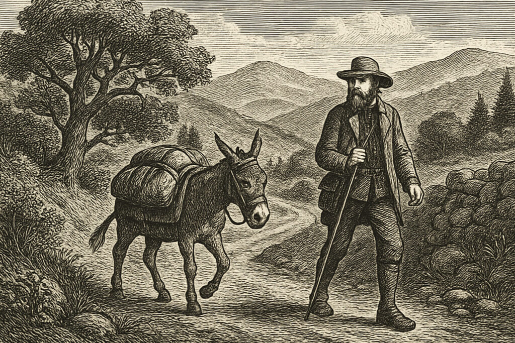 Illustration de Voyage avec un âne dans les Cévennes de Robert Louis Stevenson