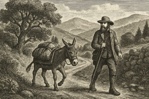 Illustration de Voyage avec un âne dans les Cévennes de Robert Louis Stevenson