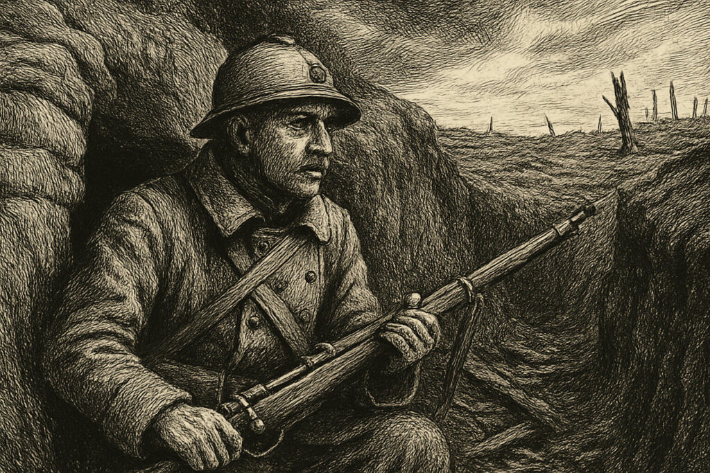 Illustration de Ceux de 14 de Maurice Genevoix