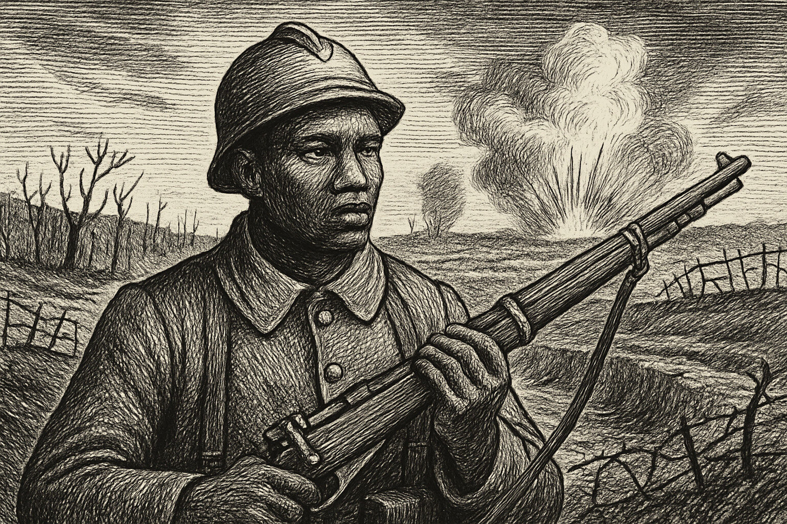 Illustration de Frère d'âme de David Diop