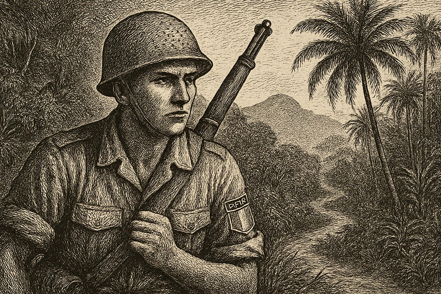 Illustration de La 317e section de Pierre Schoendoerffer