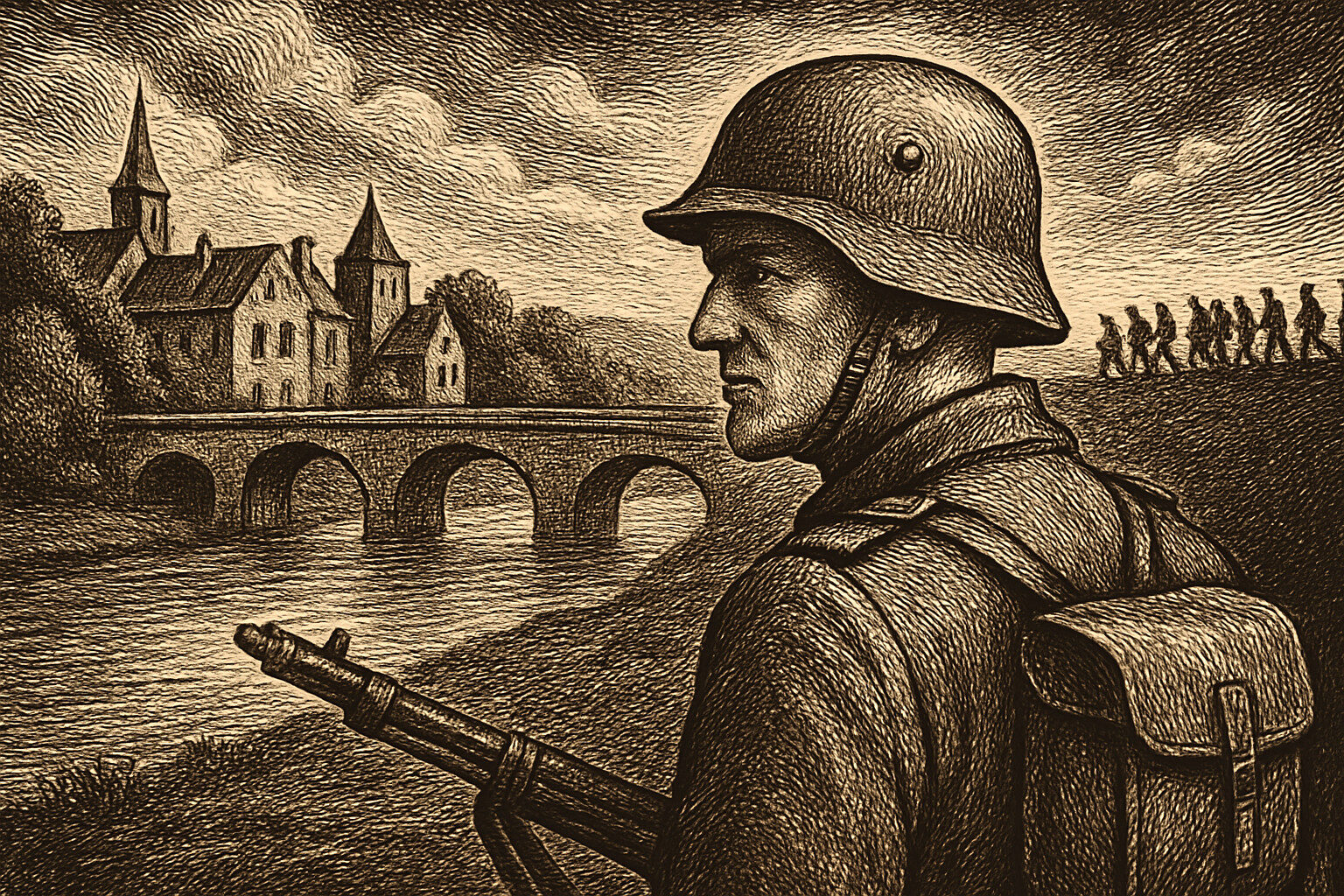 Illustration de La Mort dans l'âme de Jean-Paul Sartre