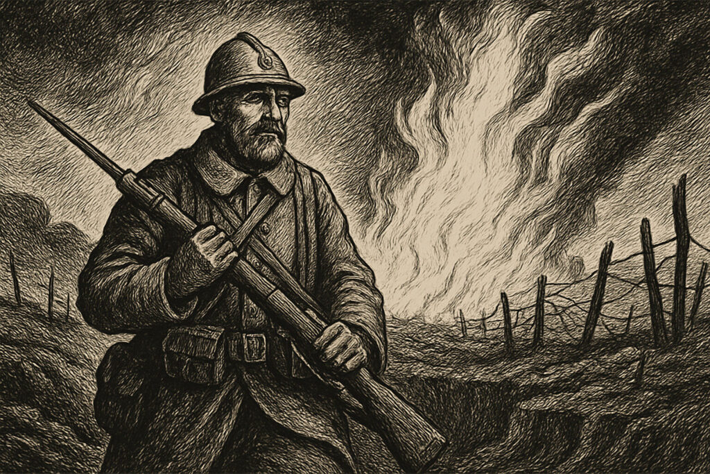 Illustration de Le Feu de Henri Barbusse