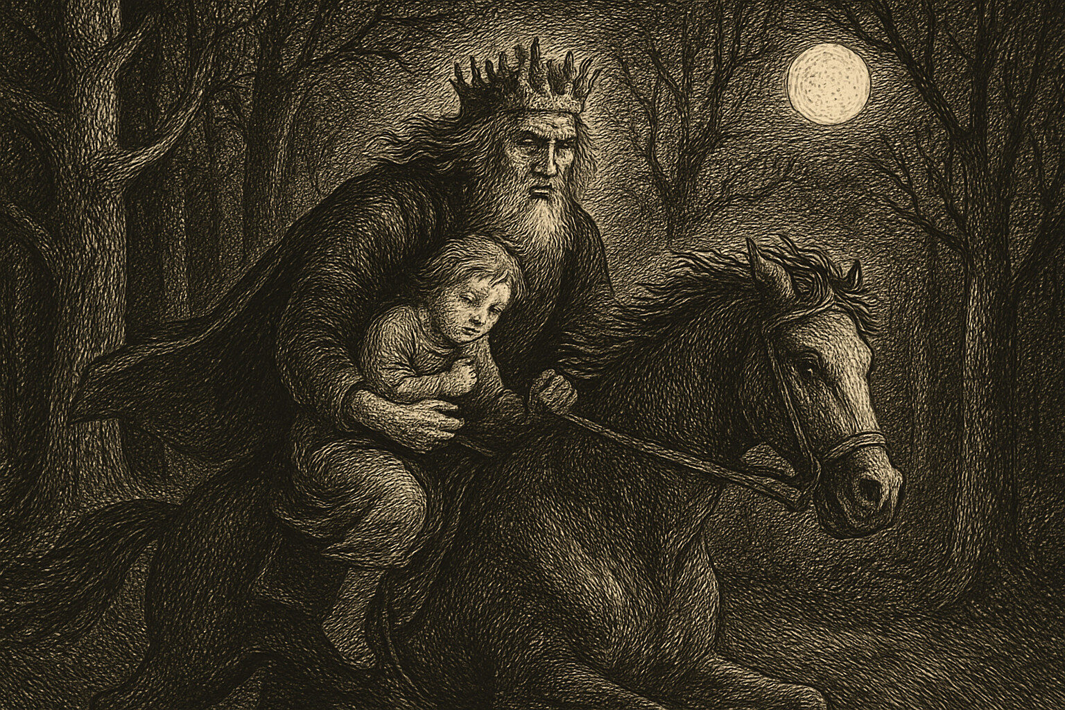 Illustration de Le Roi des Aulnes de Michel Tournier