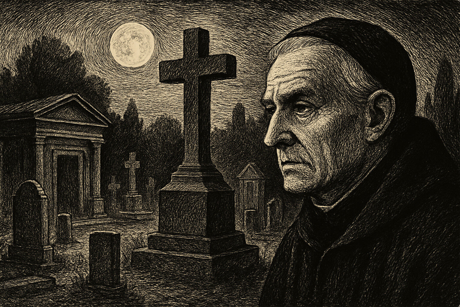 Illustration de Les Grands Cimetières sous la lune de Georges Bernanos