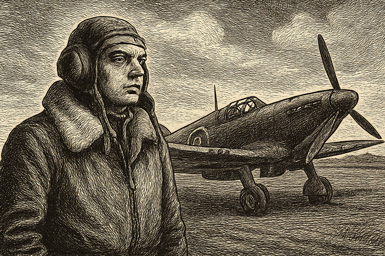 Illustration de Pilote de guerre de Antoine de Saint-Exupéry