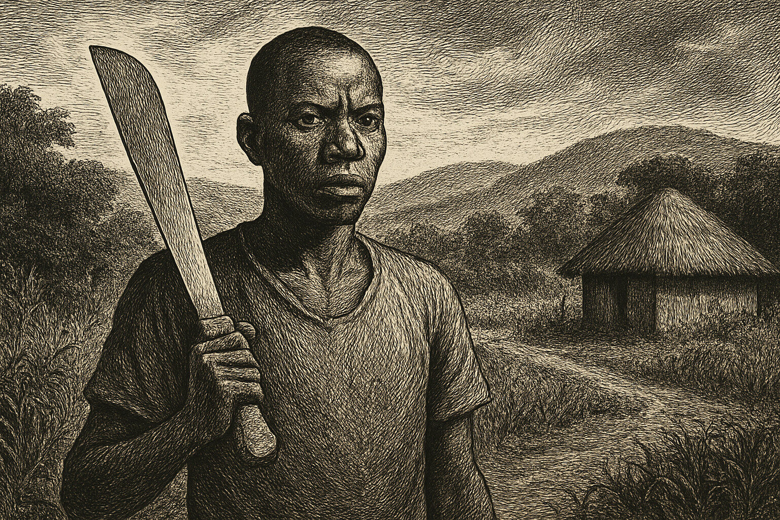 Illustration de Une saison de machettes de Jean Hatzfeld