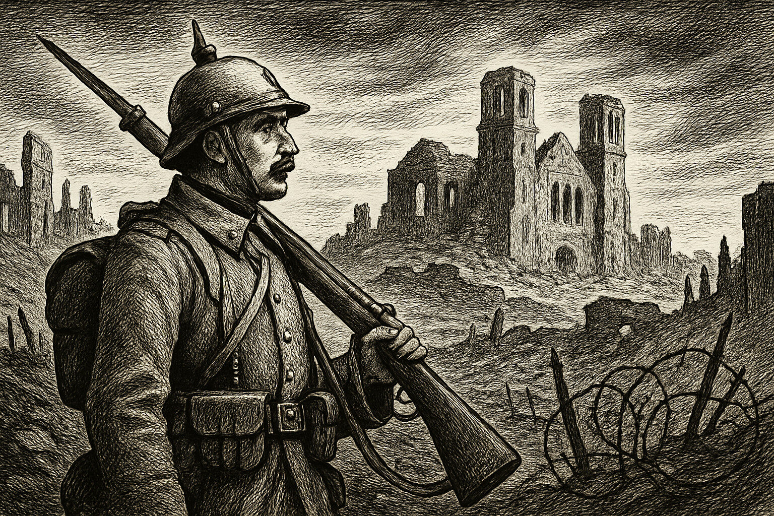 Illustration de Verdun de Jules Romains