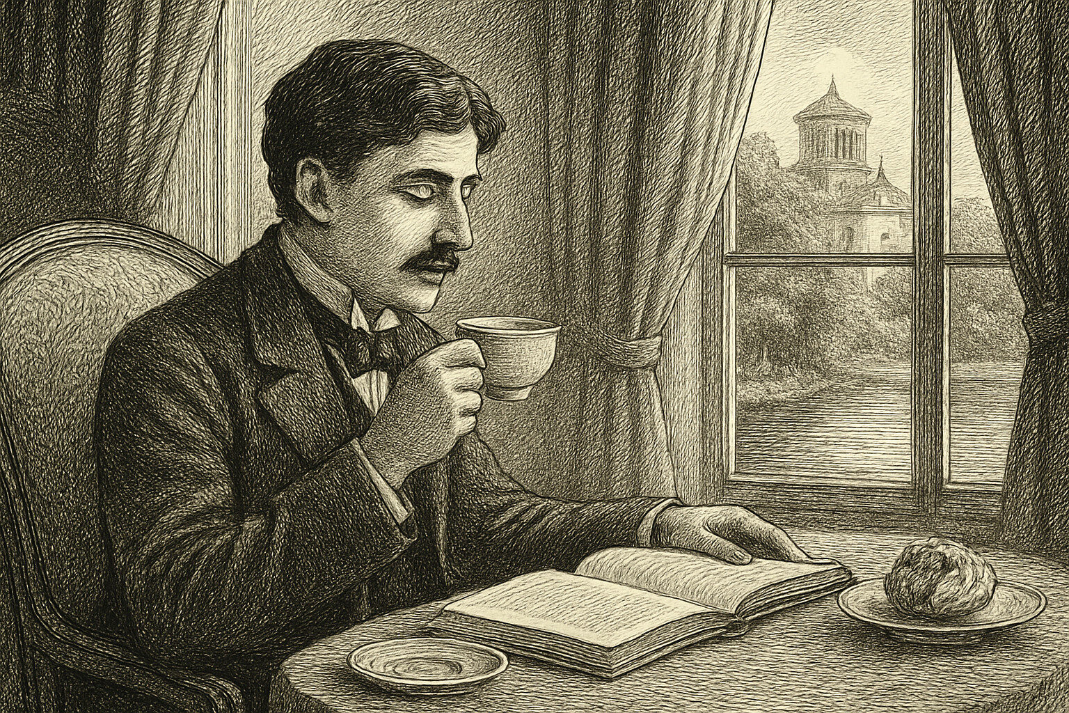Illustration de A la recherche du temps perdu de Marcel Proust