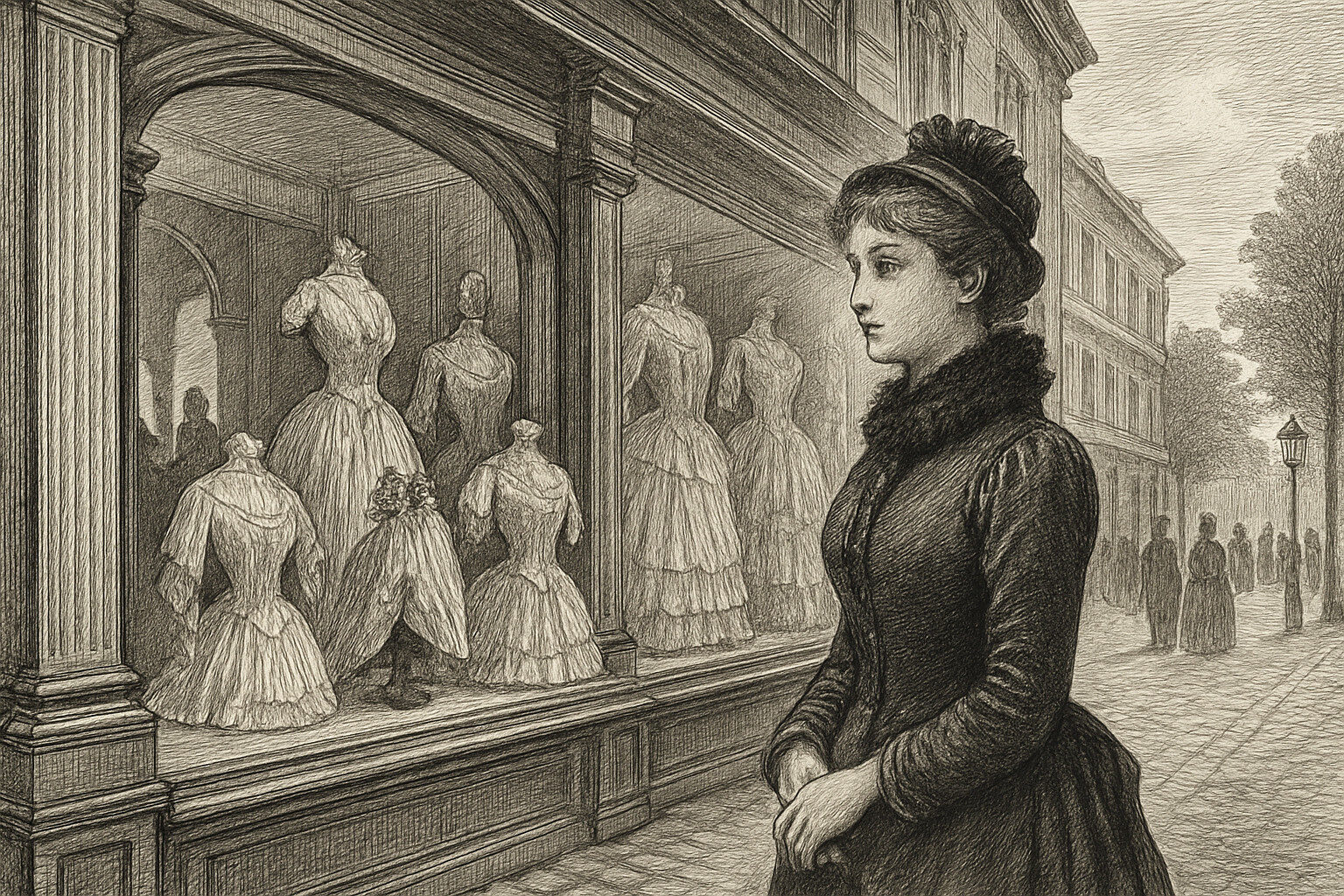 Illustration de Au Bonheur des Dames de Emile Zola