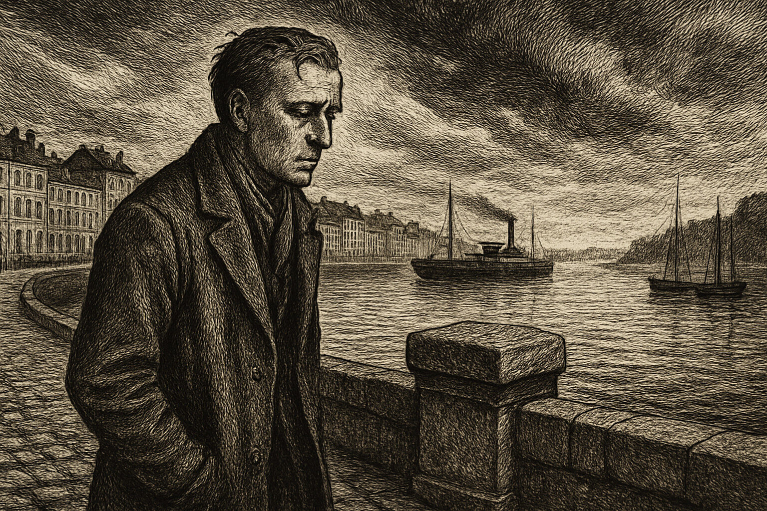 Illustration de La Nausée de Jean-Paul Sartre