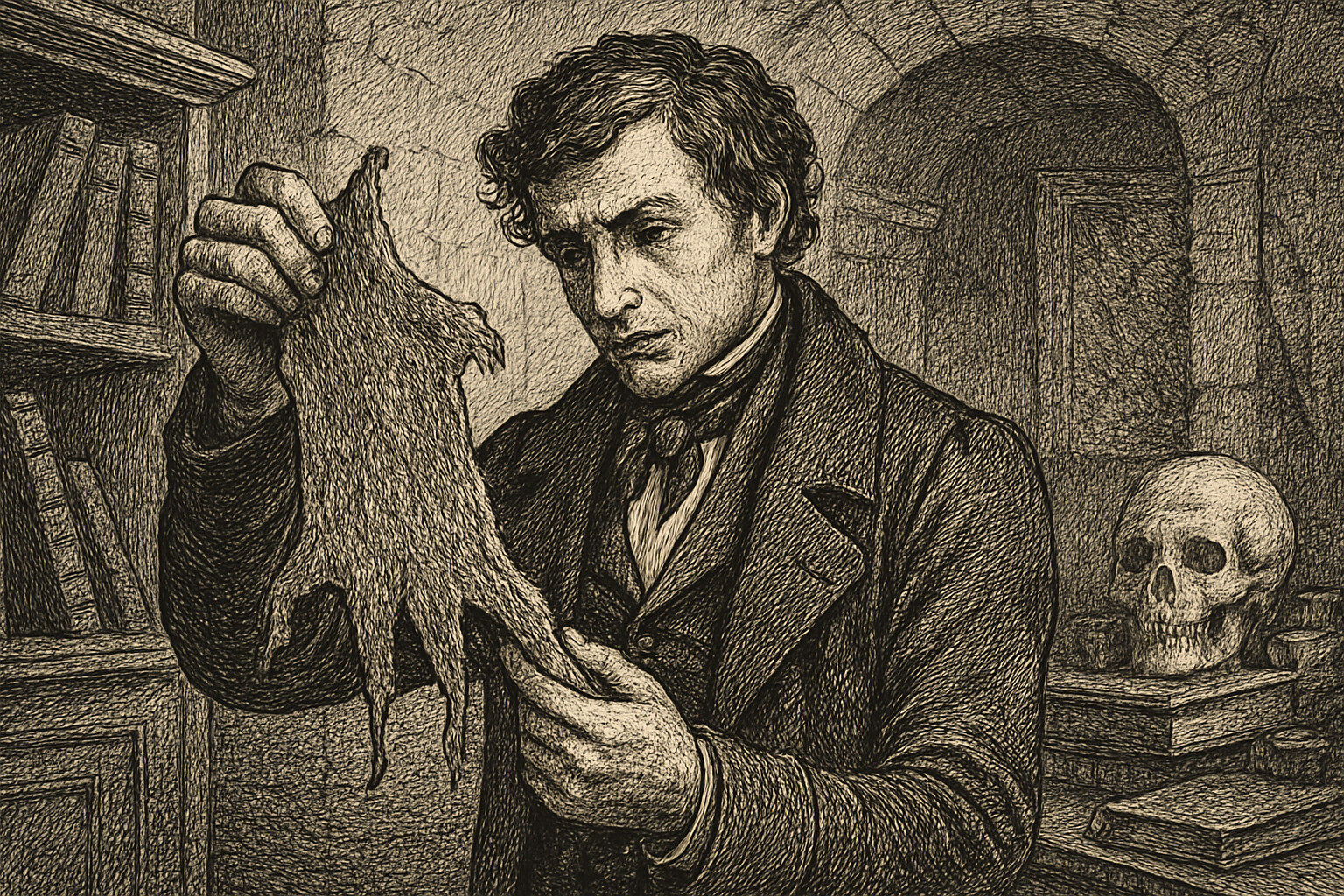 Illustration de La Peau de chagrin résumé de Honoré de Balzac