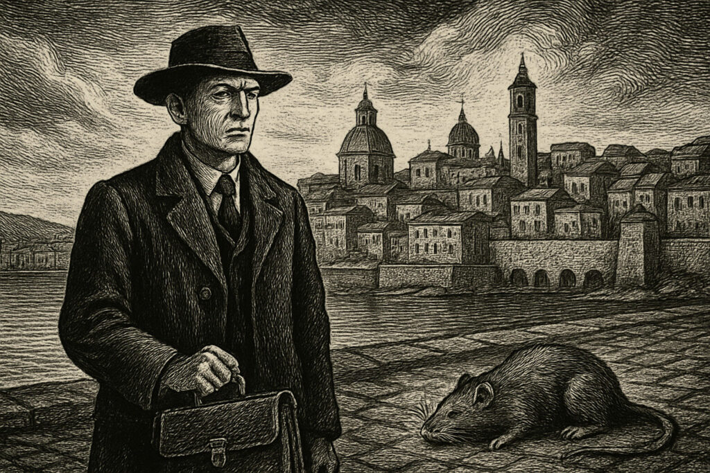 Illustration de La Peste de Albert Camus