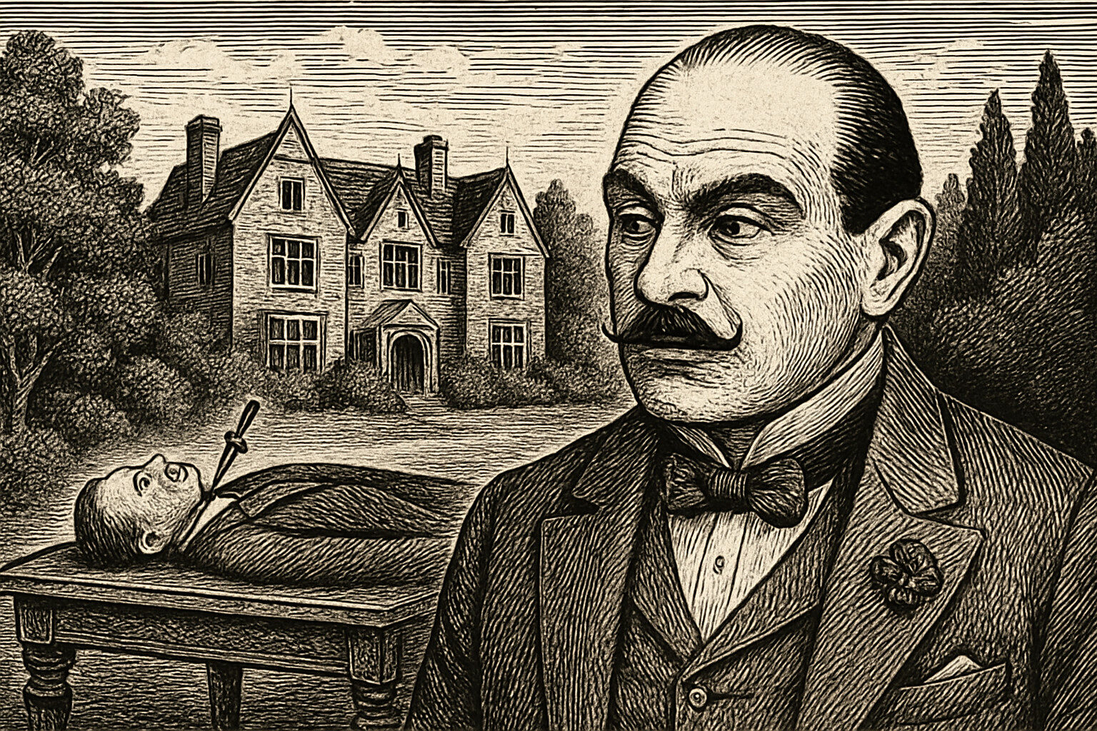 Illustration de Le Meurtre de Roger Ackroyd résumé de