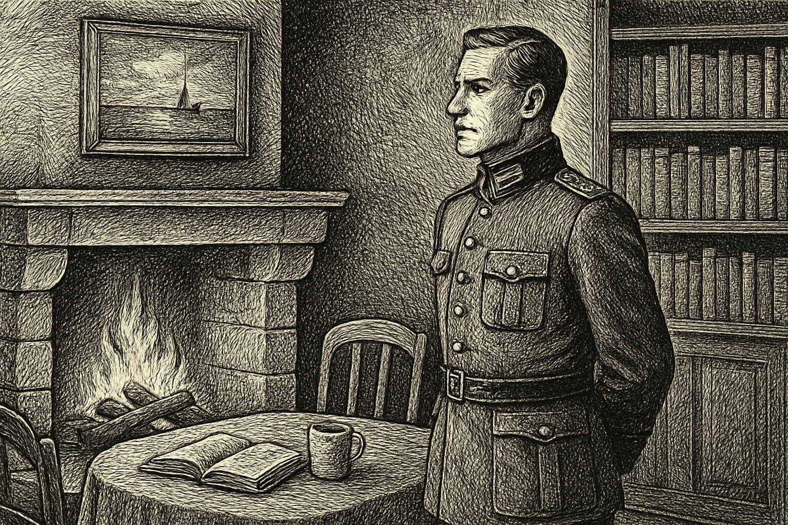 Illustration de Le Silence de la Mer résumé de Vercors