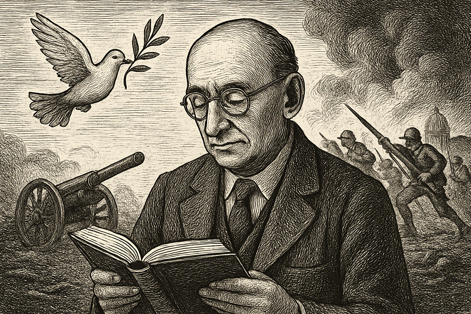 Illustration de Paix et guerre entre les nations de Raymond Aron