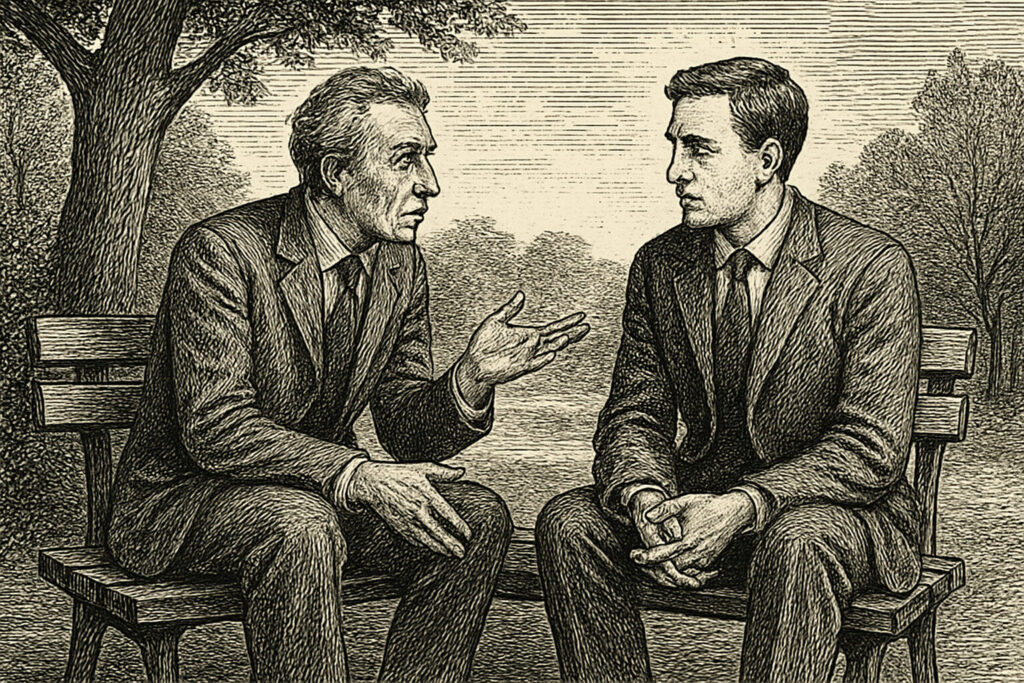 Illustration de Pour un oui pour un non résumé de Nathalie Sarraute