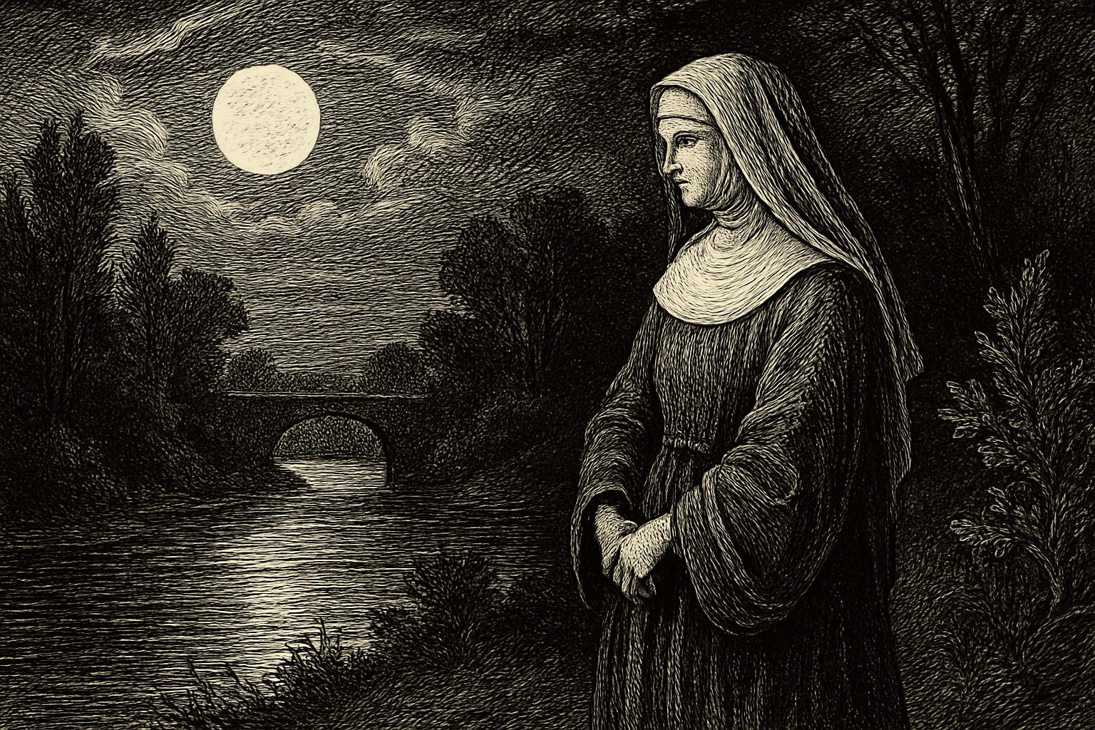 Illustration de Clair de lune de Guy de Maupassant