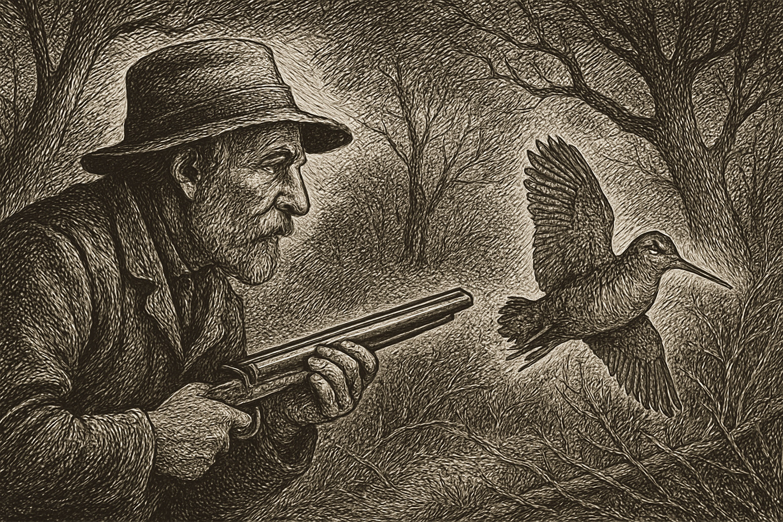 Illustration de Contes de la bécasse de Guy de Maupassant