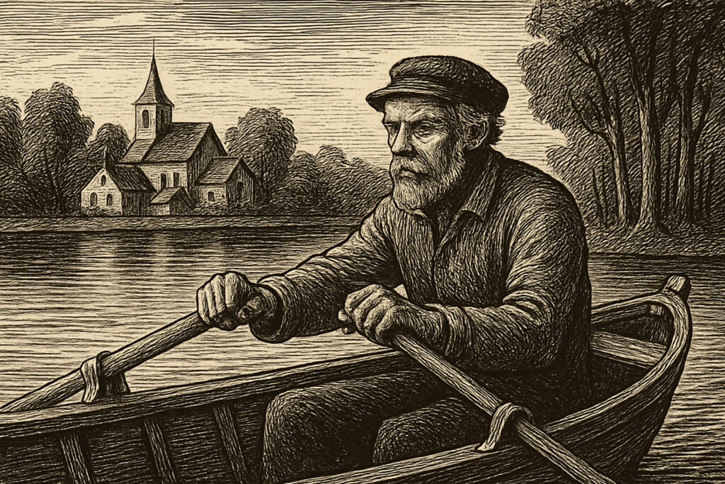 Illustration de Le passeur de silence de Guy de Maupassant