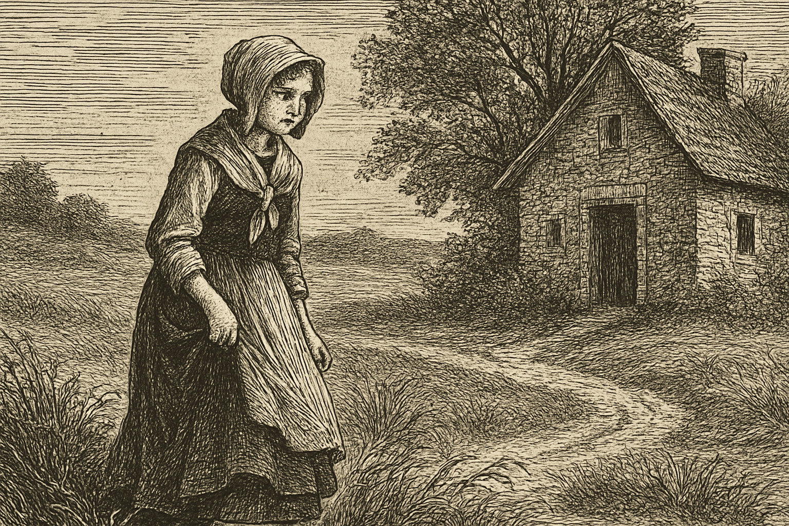 Illustration de La petite Fadette de George Sand