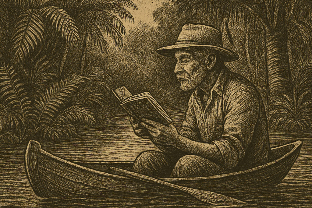 Illustration de Le vieux qui lisait des romans d'amour de Luis Sepúlveda