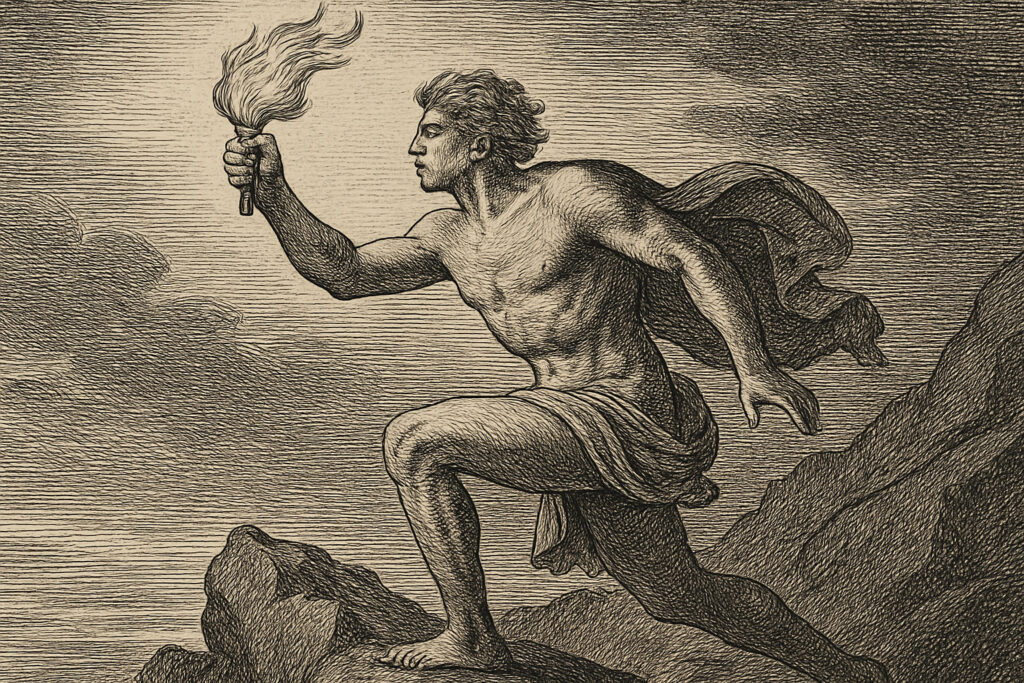 Illustration de Le voleur de feu de Arthur Rimbaud