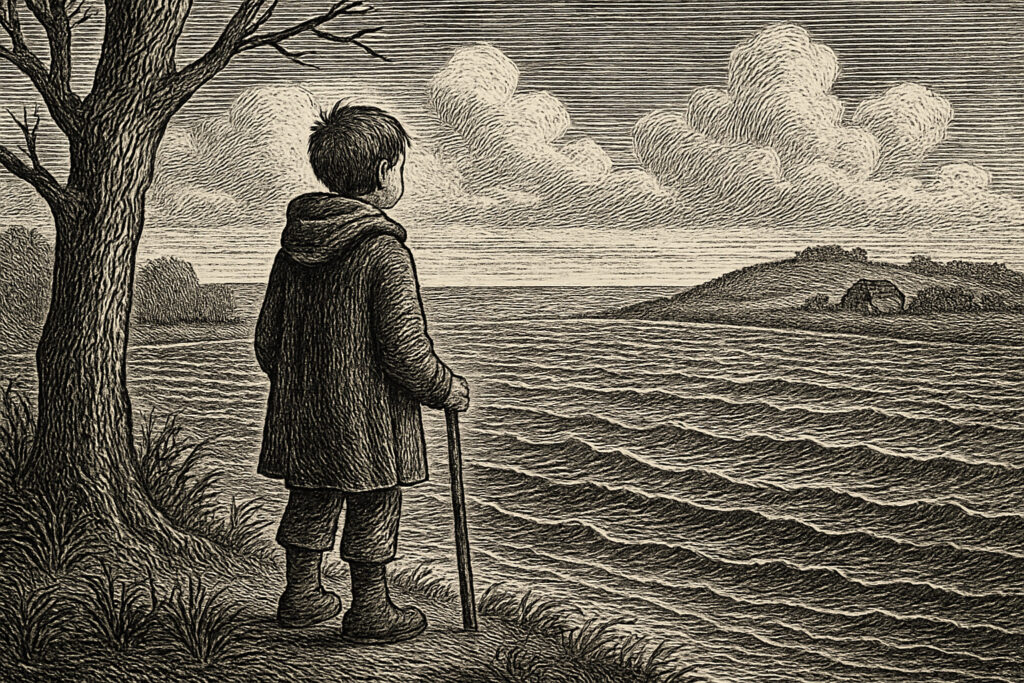 Illustration de L'enfant Océan de Jean-Claude Mourlevat